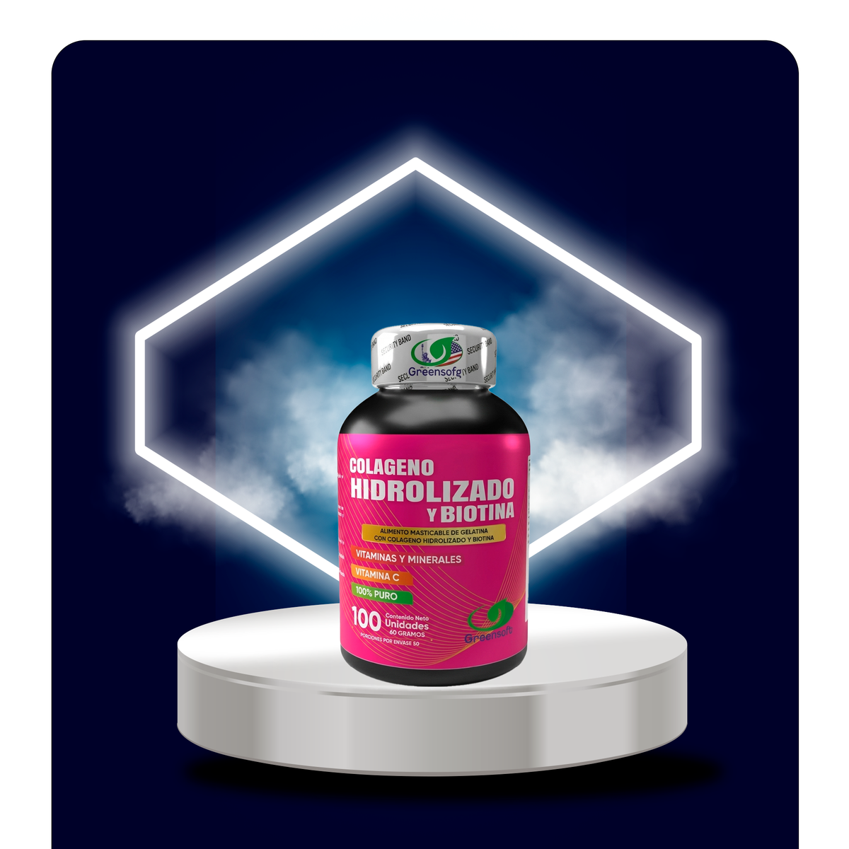 COLAGENO HIDROLIZADO BIOTINA 100 CAPS