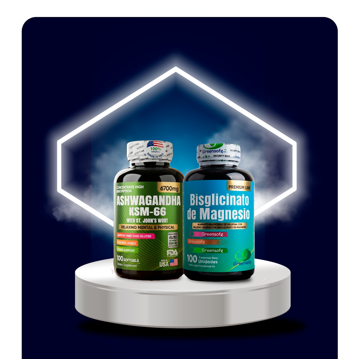 BISGLICINATO DE MAGNESIO + ASHWAGANDHA