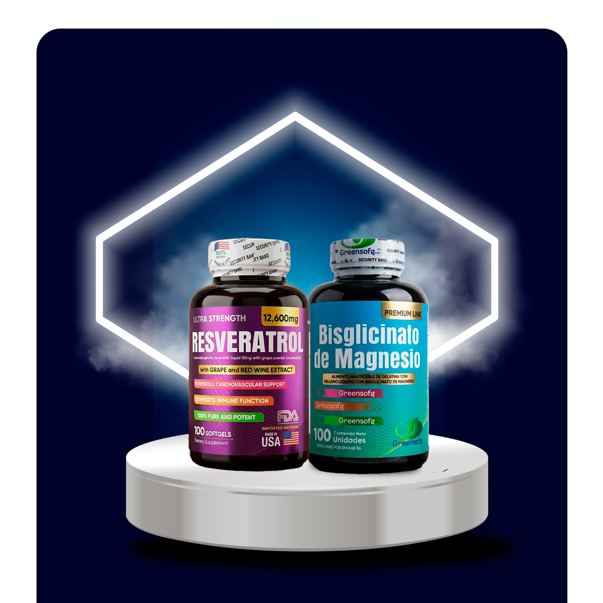 RESVERATROL  + BISGL GREENSOFG